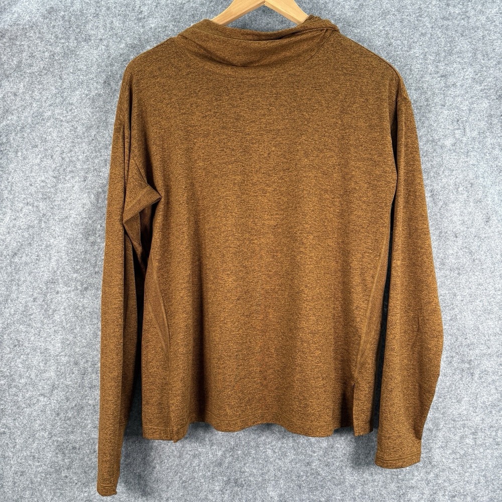 Athleta Uptempo II Hoodie Sweatshirt Womens M Mahogany Lightweight Athletic Cozy